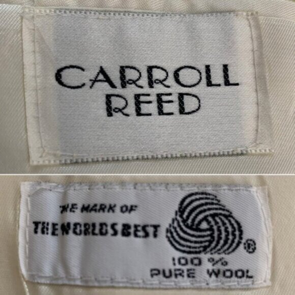 Luxury Vintage Cream Double Breasted Blazer - Picture 12 of 14